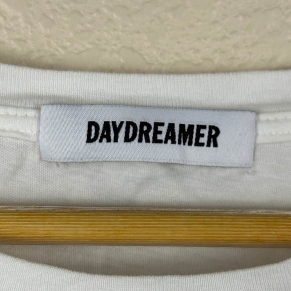 Daydreamer Rolling Stone Graphic Boyfriend Short Sleeve Top White Size Medium - Picture 8 of 12